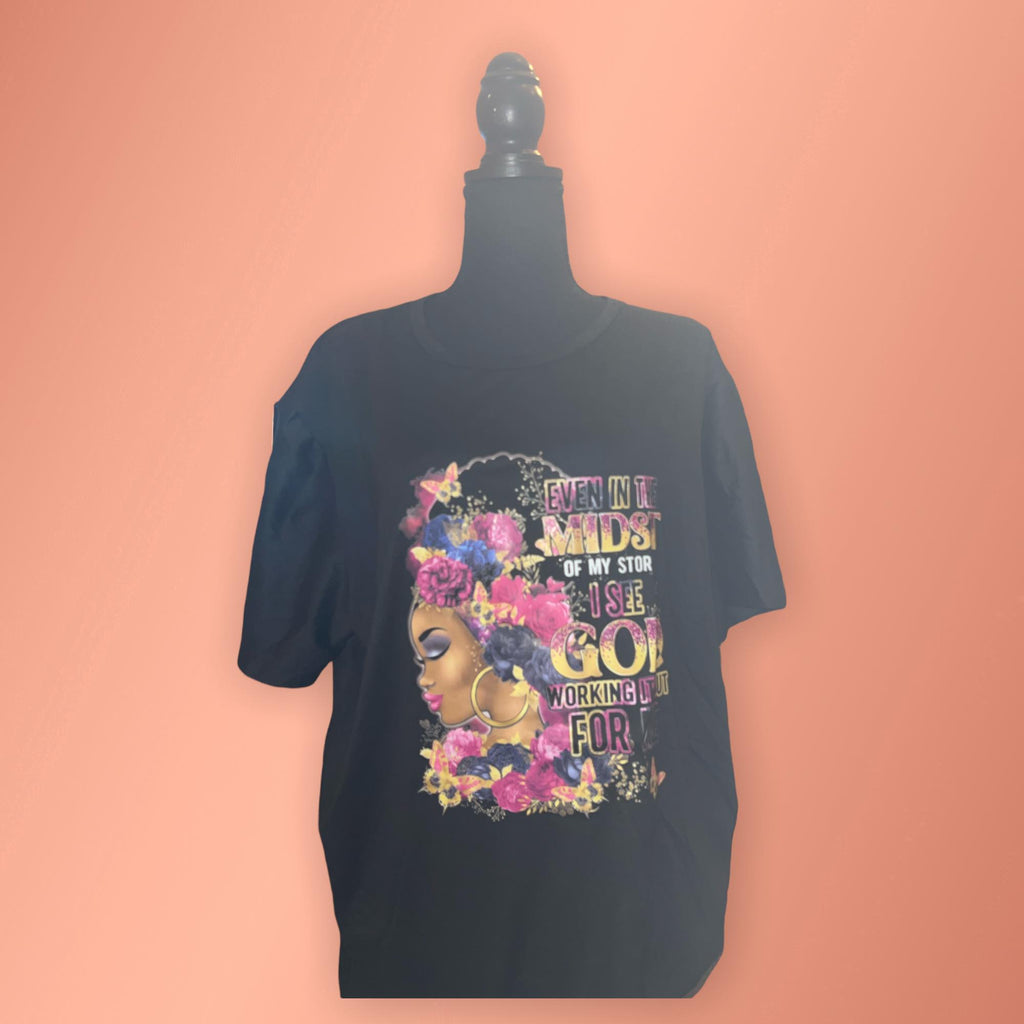 Short sleeve religous graphic tee