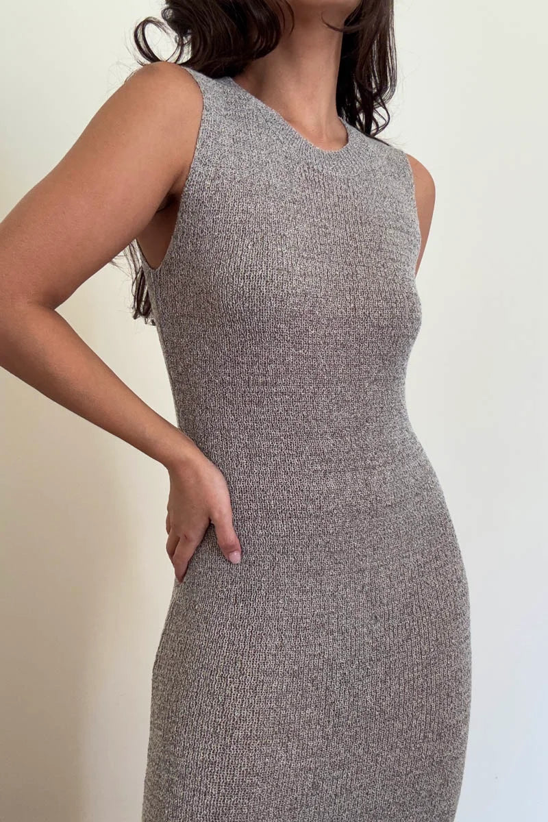 Sleeveless Knit Maxi Dress