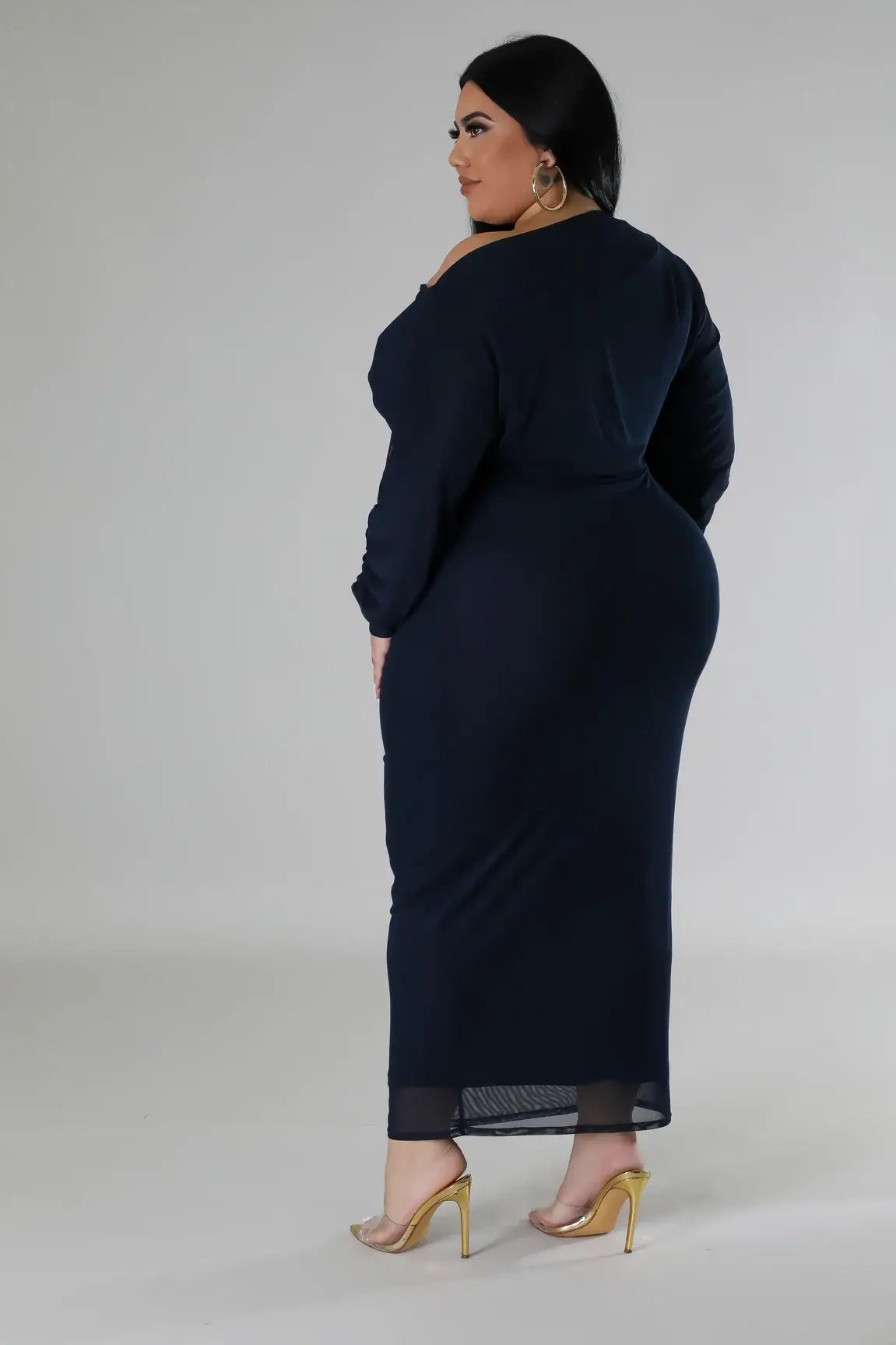 Letting You Know Dress Plus-Navy